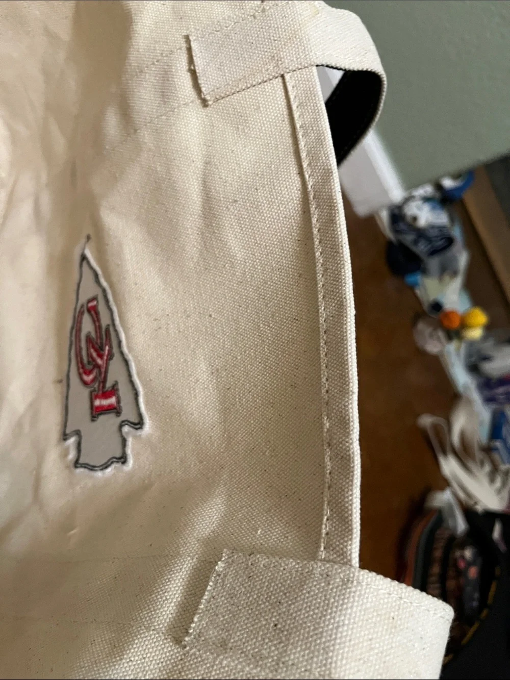 NEW Logo Brands Kansas City Canvas Tote Lg